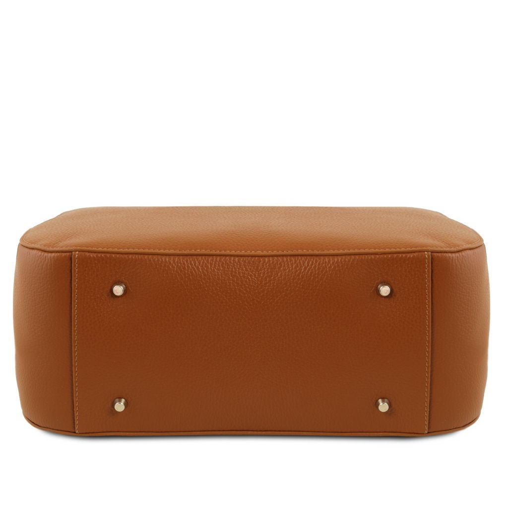 Tuscany Leather Camelia Handväska #Färg_Cognac