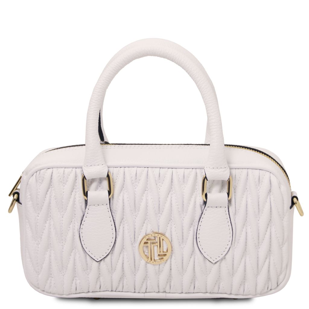 Tuscany Leather Mousse Handväska #Färg_Vit