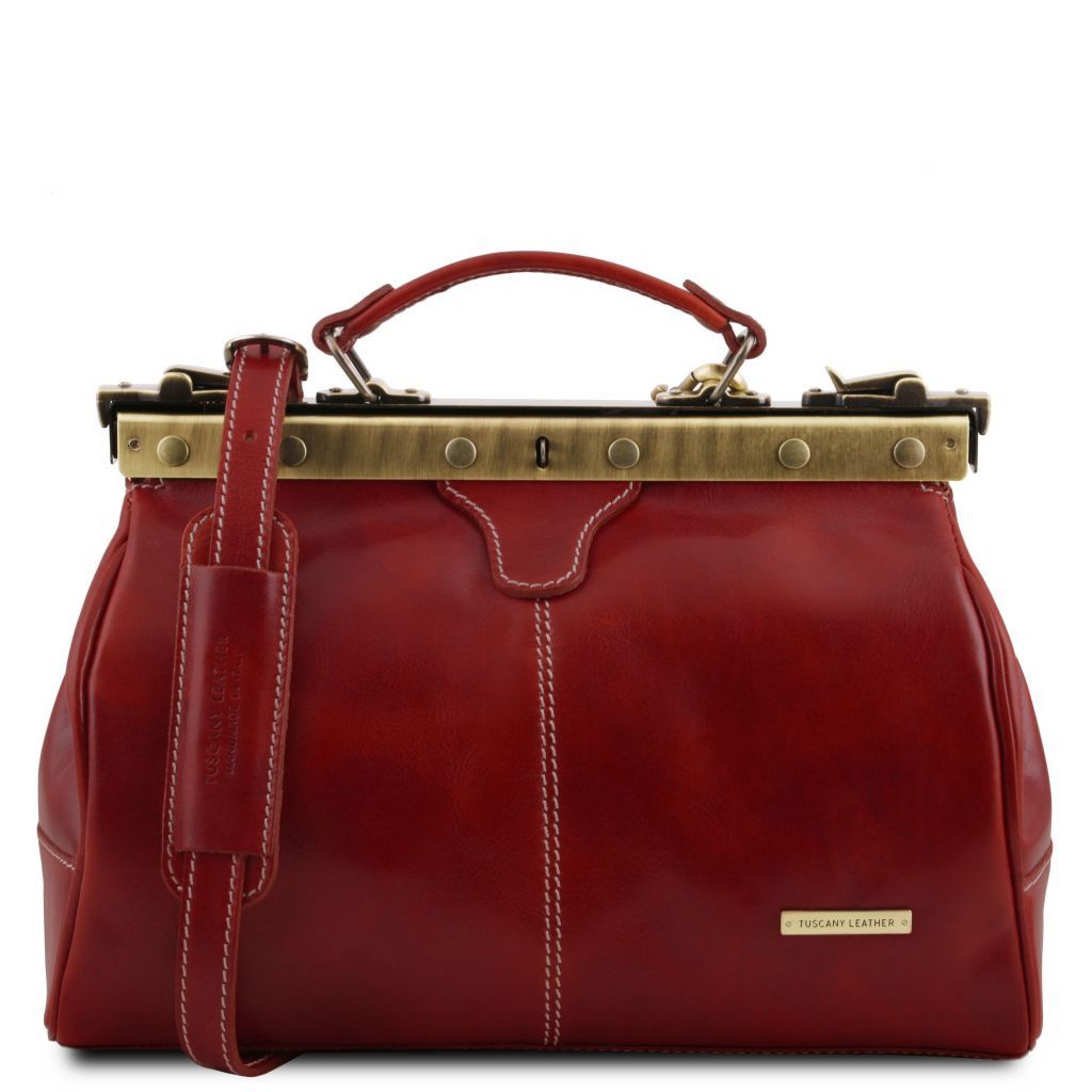 Tuscany Leather Michelangelo Doktorsväska #Färg_Röd