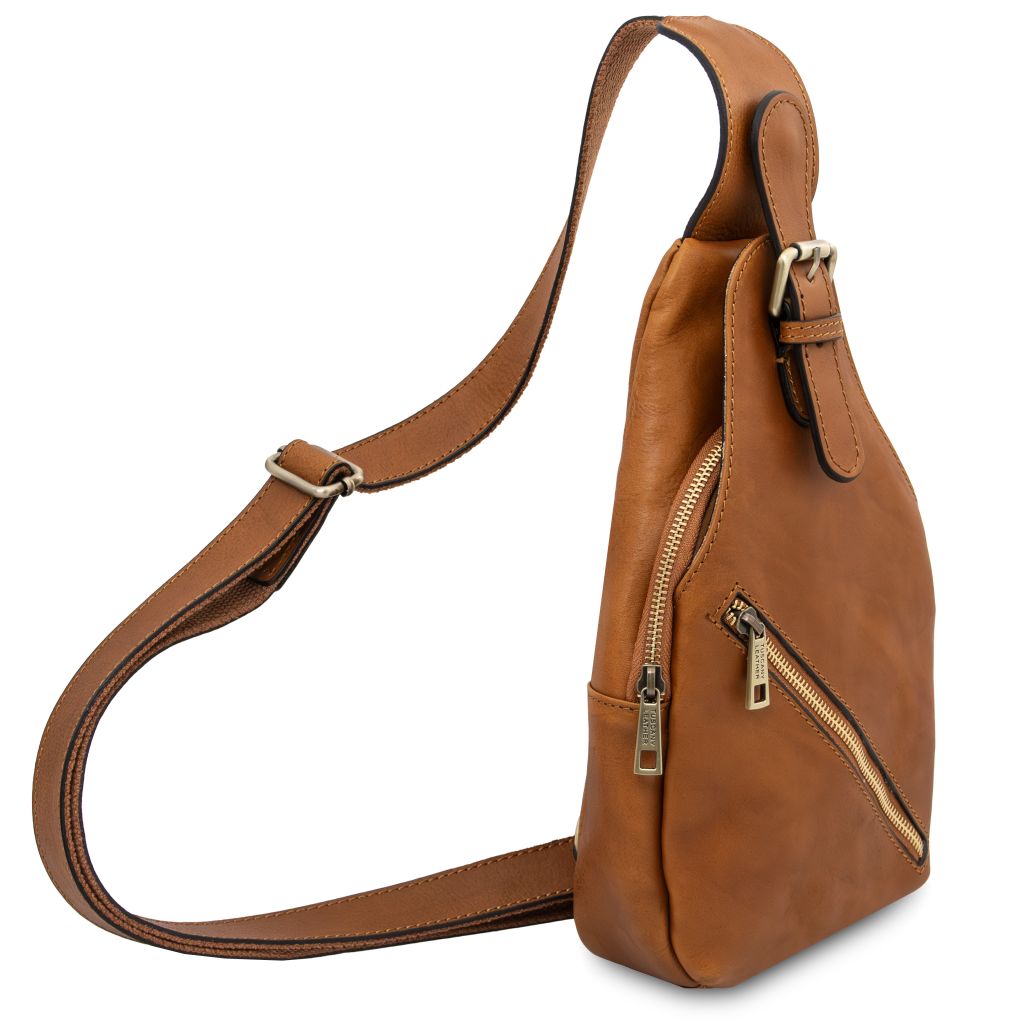 Tuscany Leather Kevin Slingväska #Färg_Cognac