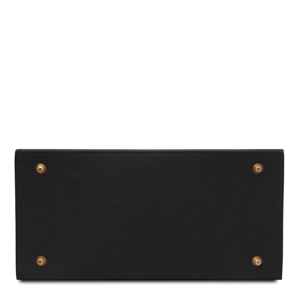 Tuscany Leather Coccola Handväska #Färg_Svart