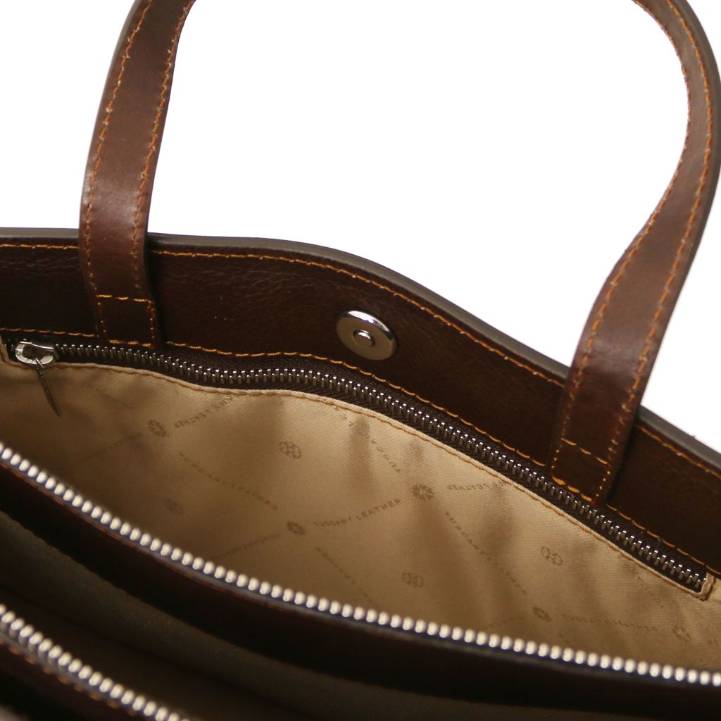Tuscany Leather Palermo Datorväska #Färg_Mörkbrun