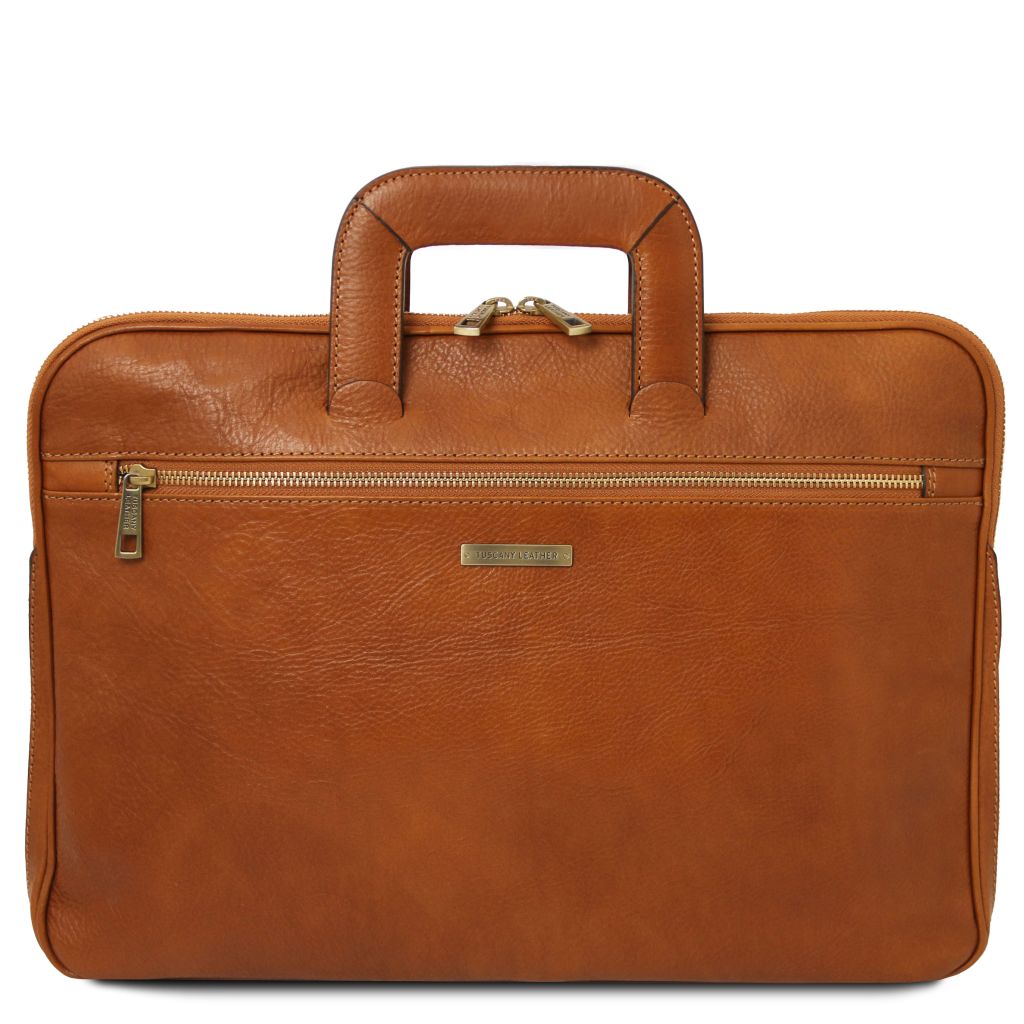 Tuscany Leather Caserta Datorväska #Färg_Cognac