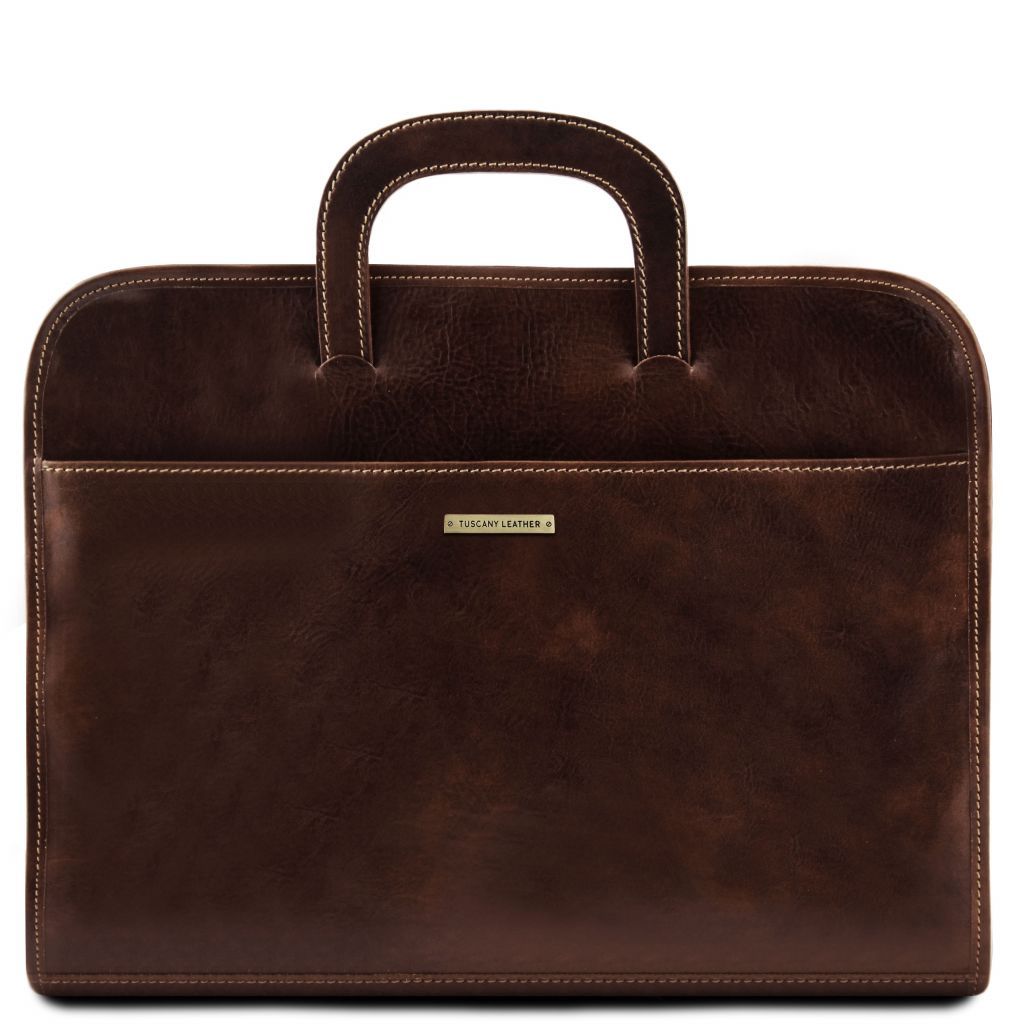 Tuscany Leather Sorrento Datorväska #Färg_Mörkbrun