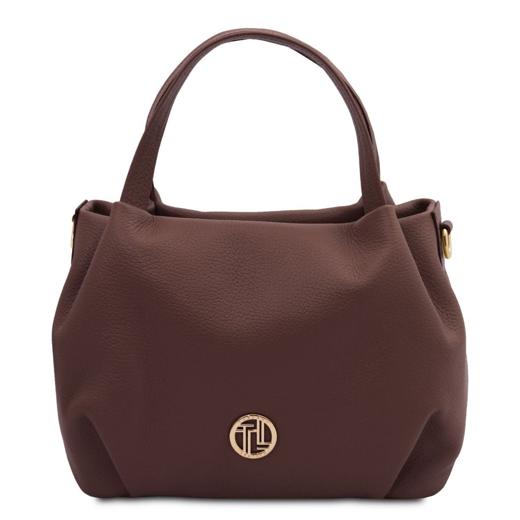 Tuscany Leather Nora Handväska #Färg_Kaffe