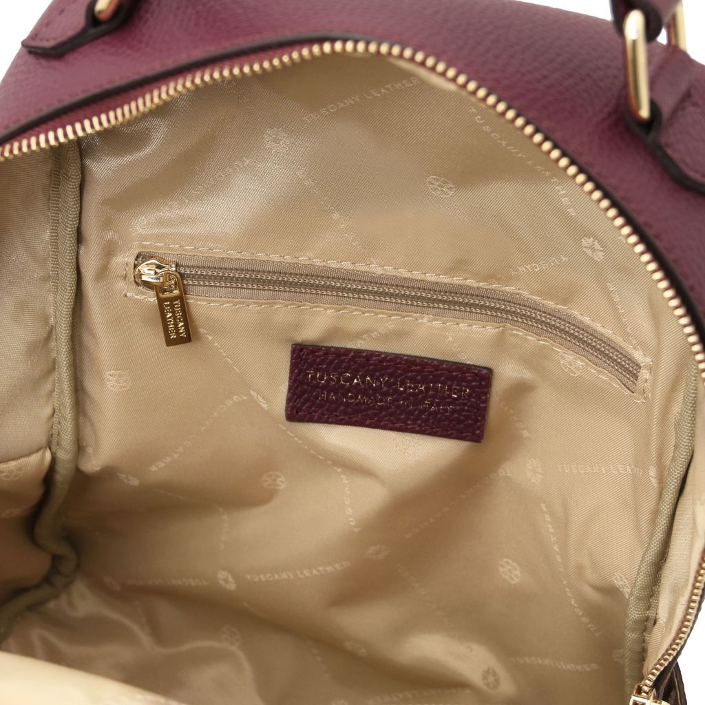 Tuscany Leather Prisma Ryggsäck #Färg_Bordeaux