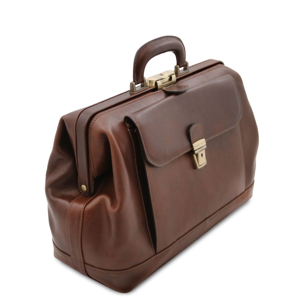 Tuscany Leather Leonardo Doktorsväska #Färg_Brun