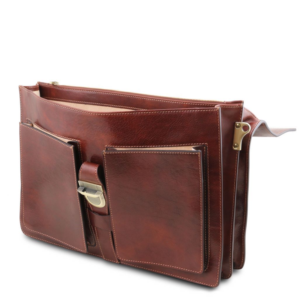 Tuscany Leather Assisi Datorväska #Färg_Brun