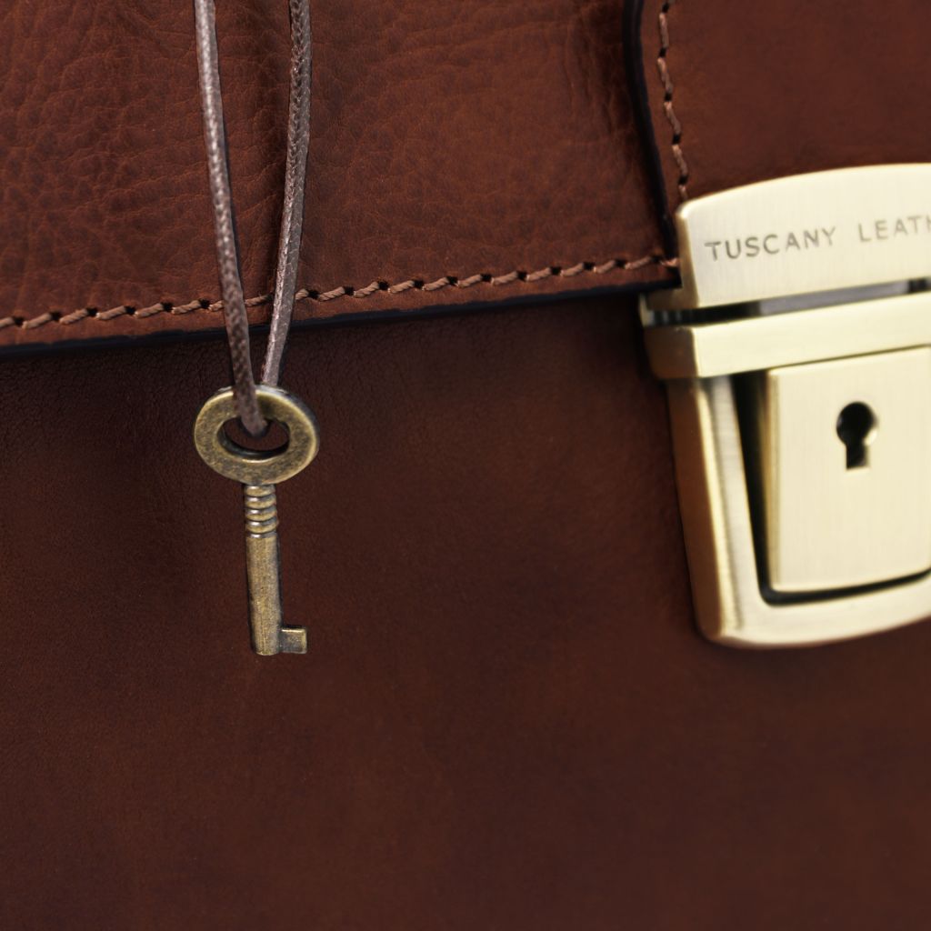 Tuscany Leather Giotto Doktorsväska #Färg_Brun