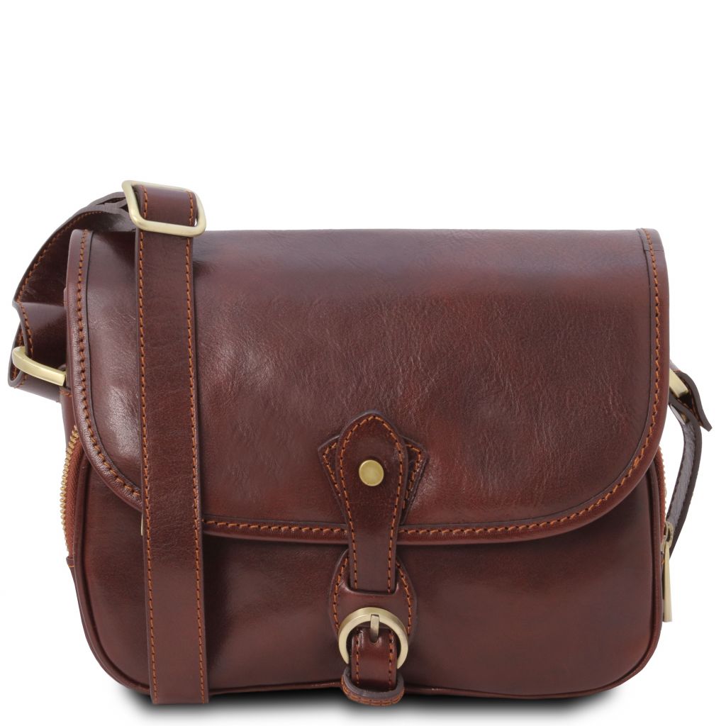 Tuscany Leather Alessia Axelremsväska #Färg_Brun