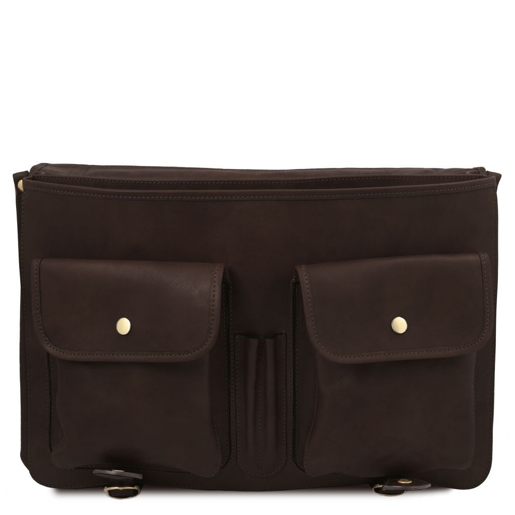 Tuscany Leather Ancona Datorväska #Färg_Mörkbrun