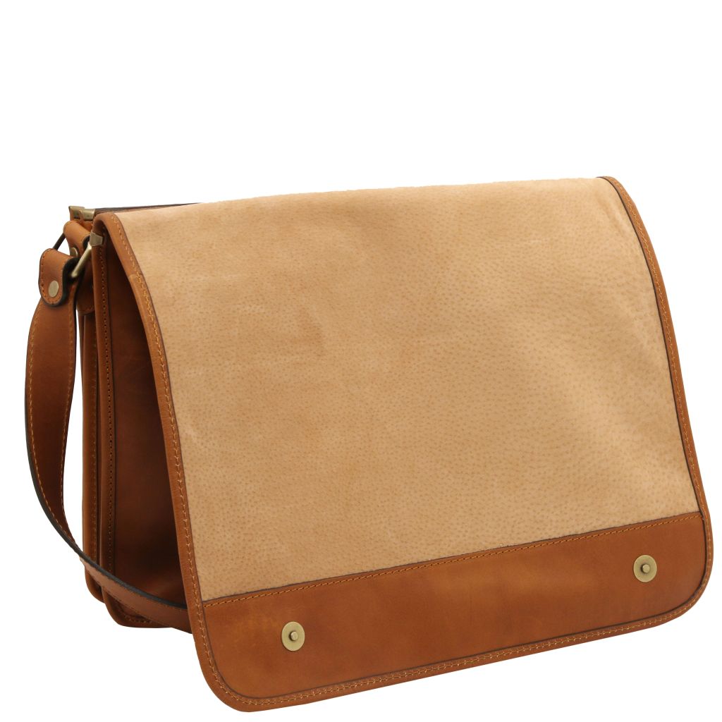 Tuscany Leather TL Messenger Axelremsväska #Färg_Cognac
