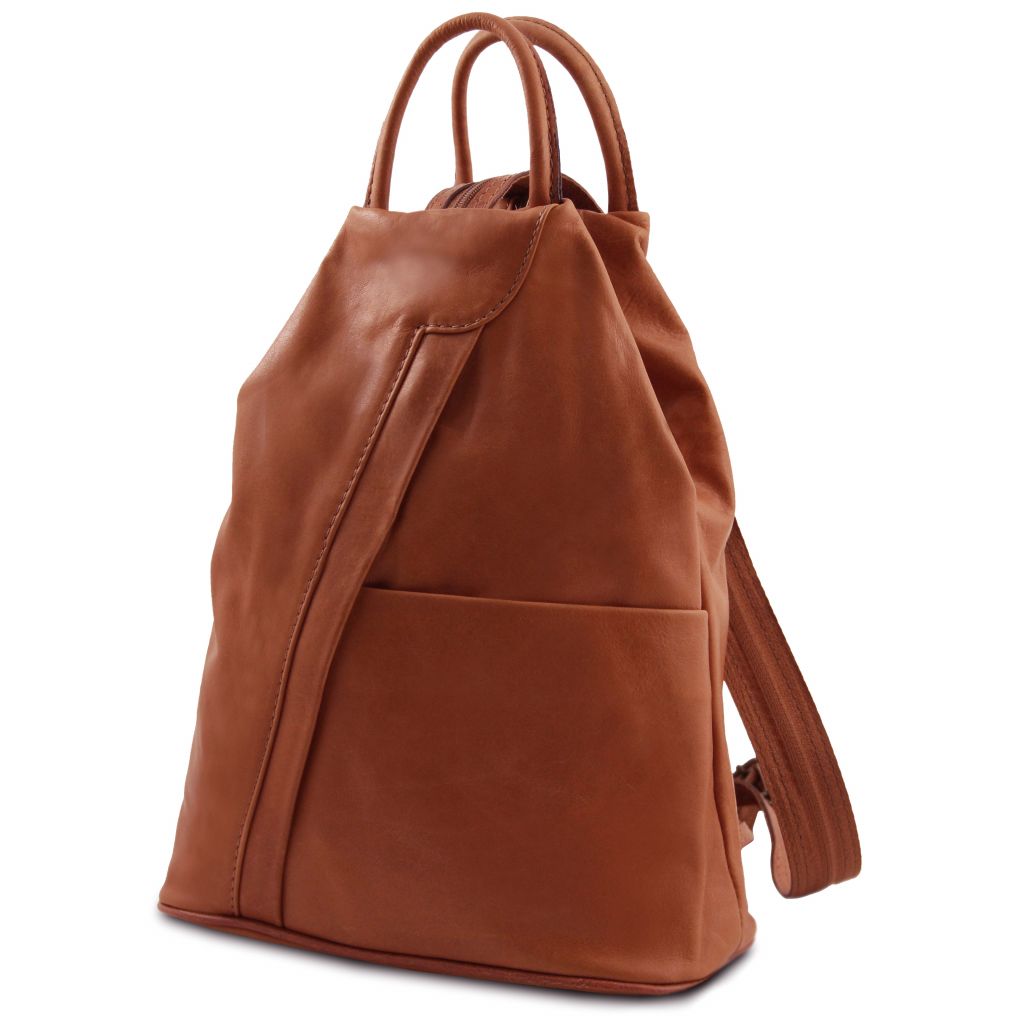 Tuscany Leather Shanghai Ryggsäck #Färg_Cognac