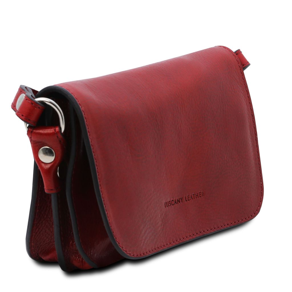 Tuscany Leather Carmen Axelremsväska #Färg_Röd