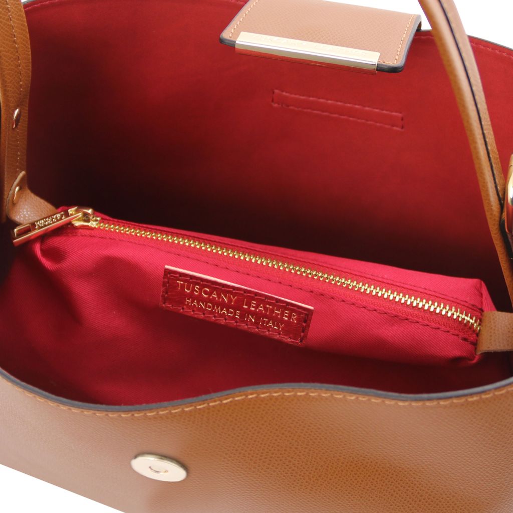 Tuscany Leather Clio Handväska #Färg_Cognac