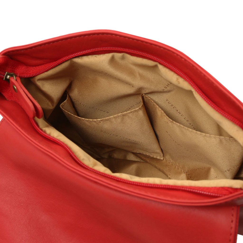 Tuscany Leather TL Bag Axelväska #Färg_Röd