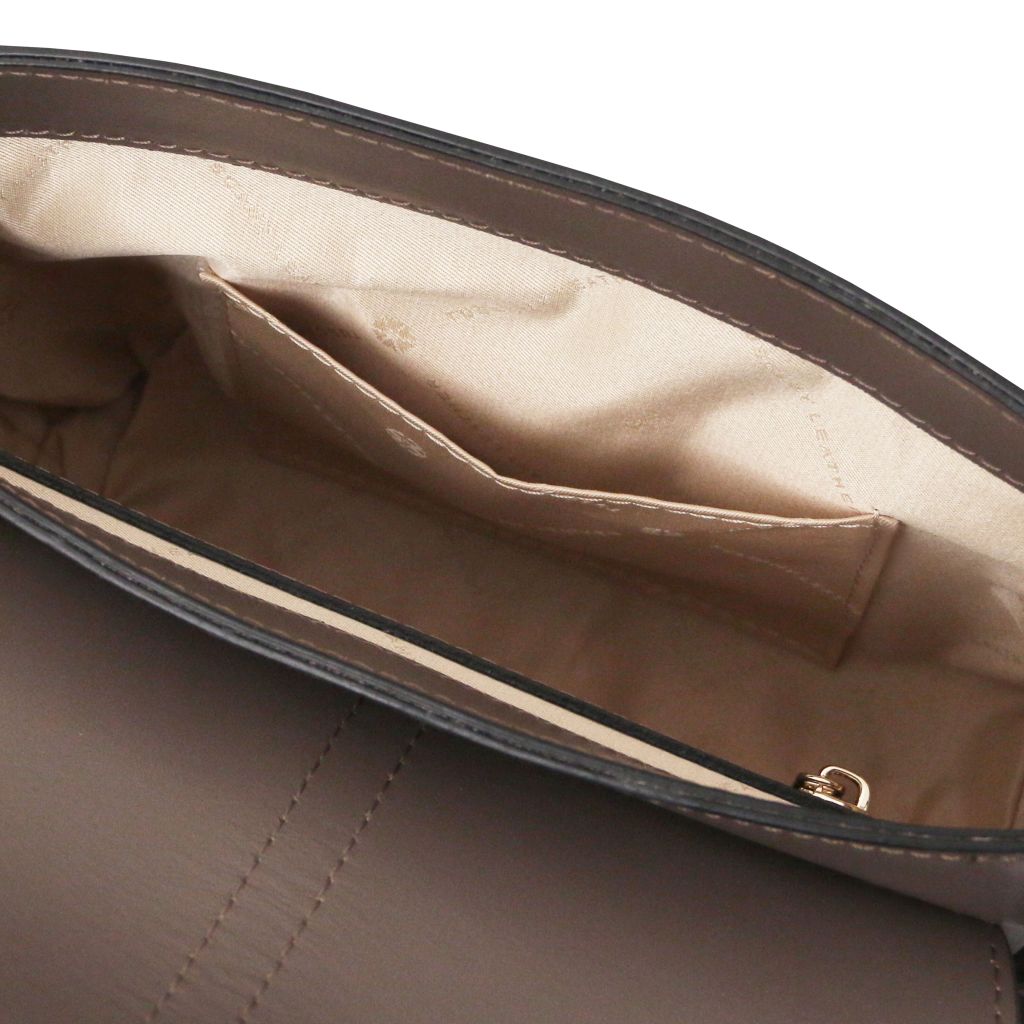 Tuscany Leather Nausica Handväska #Färg_Mörk Taupe