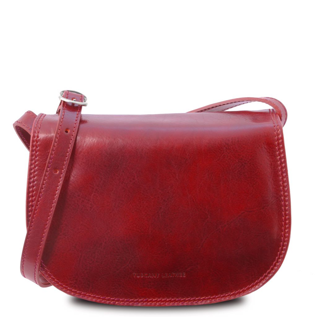 Tuscany Leather Isabella Axelremsväska #Färg_Röd