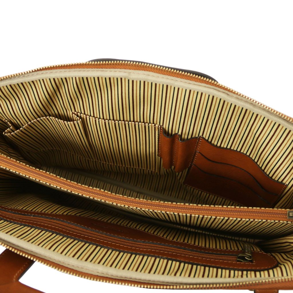 Tuscany Leather Caserta Datorväska #Färg_Cognac