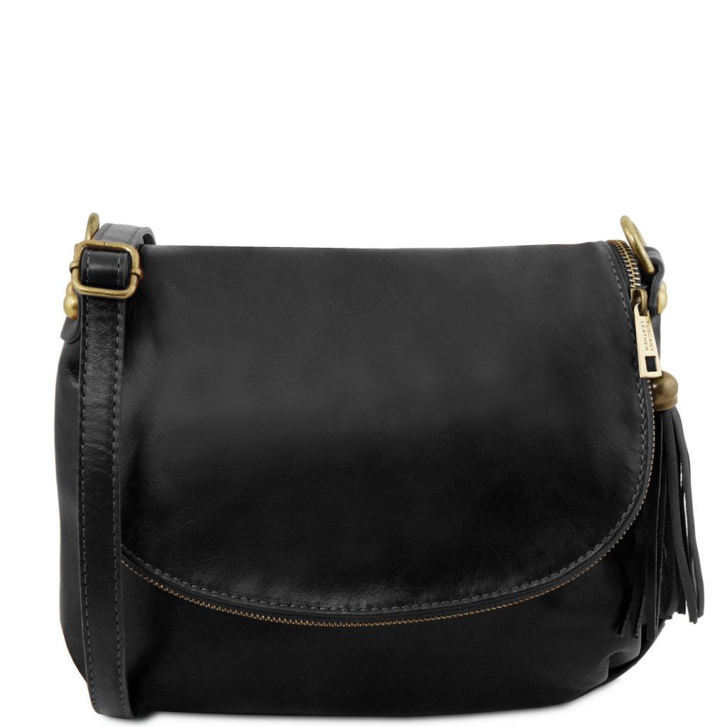 Tuscany Leather TL Bag Axelväska #Färg_Svart