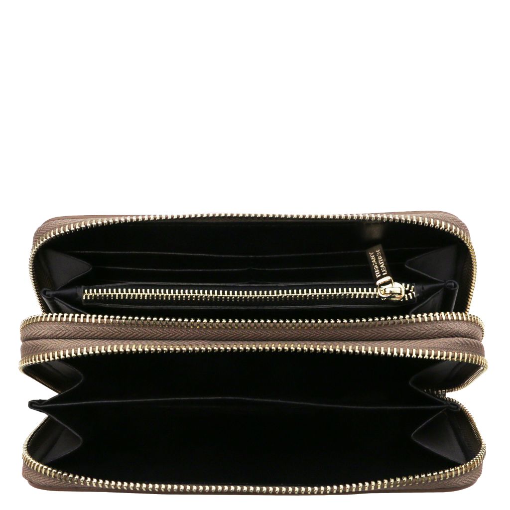 Tuscany Leather Gaia Plånbok #Färg_Mörk Taupe