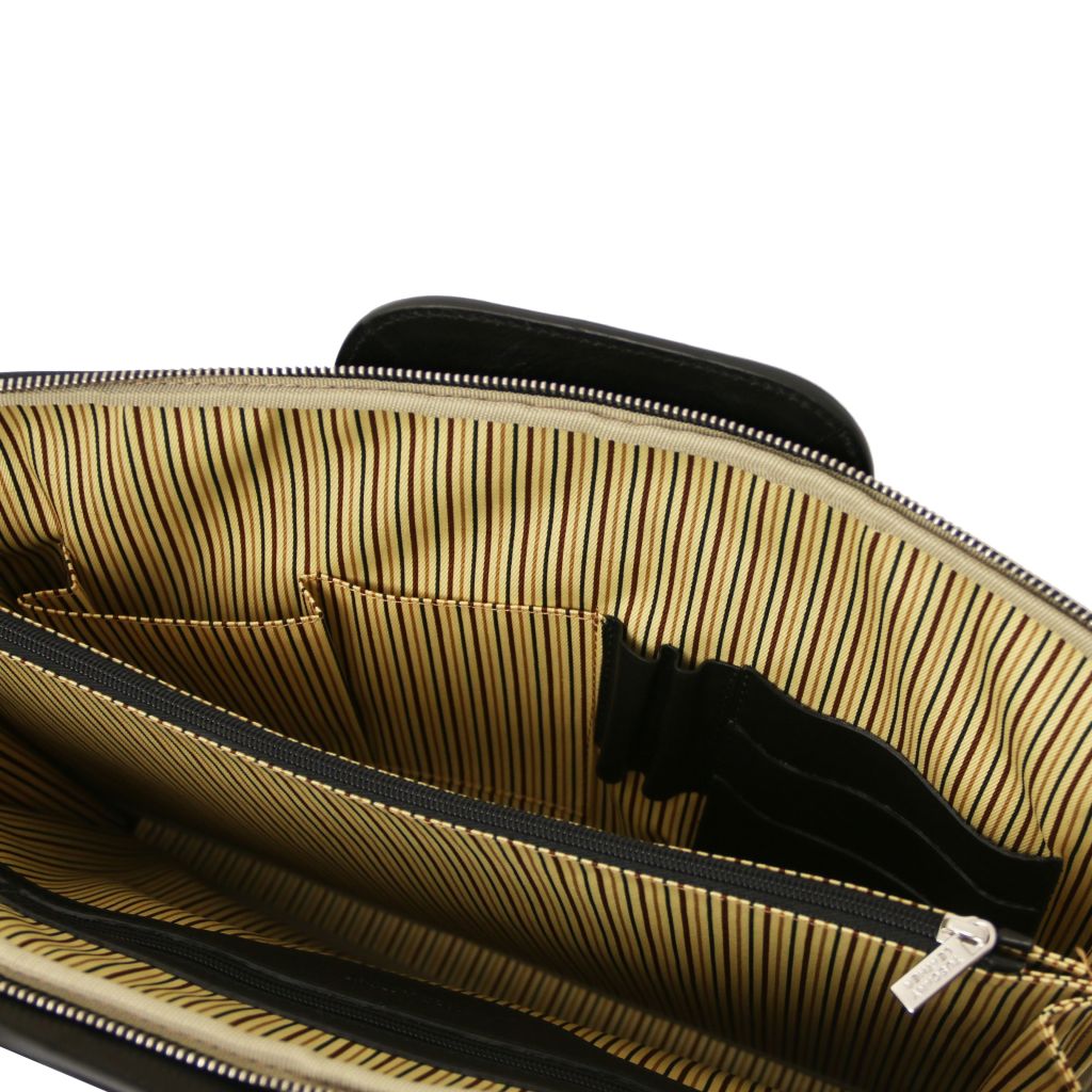 Tuscany Leather Caserta Datorväska #Färg_Svart