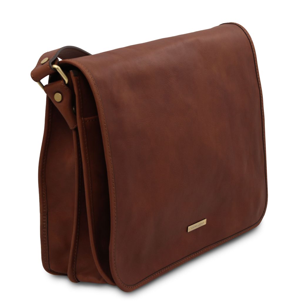 Tuscany Leather TL Messenger Axelremsväska #Färg_Brun