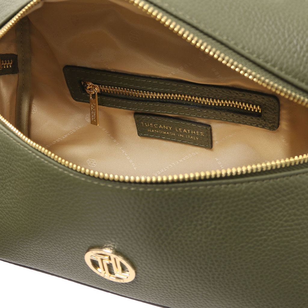 Tuscany Leather Scrigno Handväska #Färg_Skogsgrön