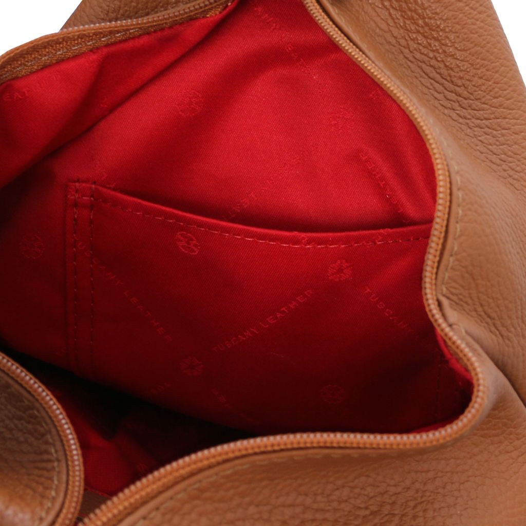 Tuscany Leather Shanghai Ryggsäck #Färg_Cognac
