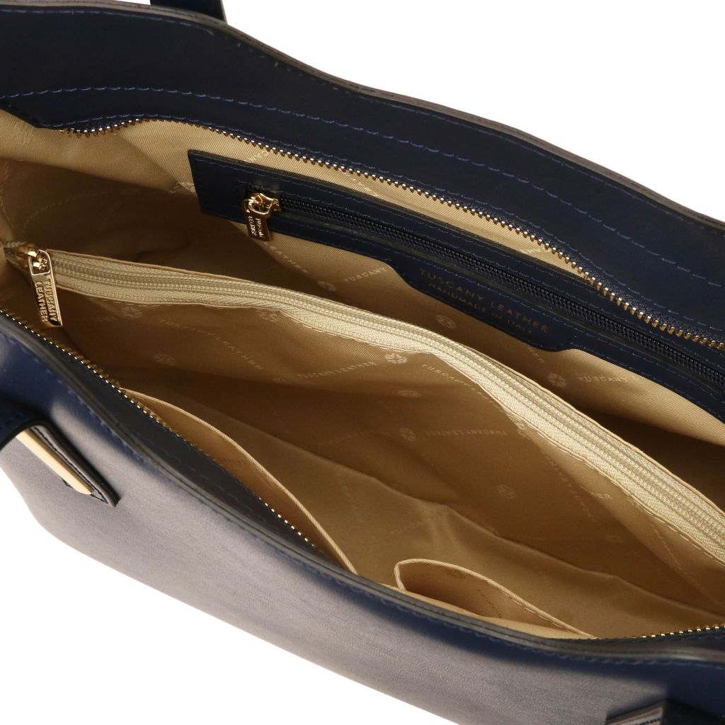 Tuscany Leather Olimpia Handväska #Färg_Mörkblå