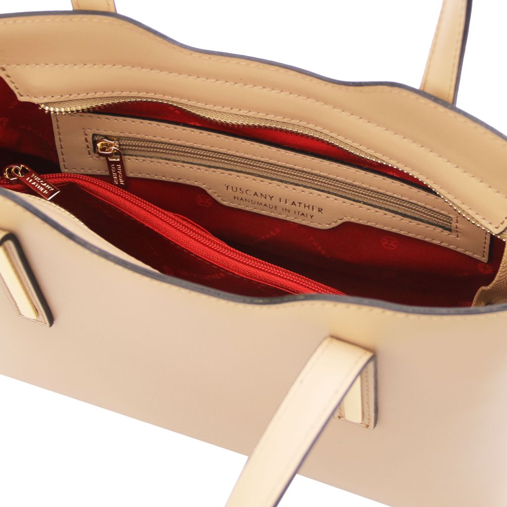 Tuscany Leather Olimpia Handväska #Färg_Champagne