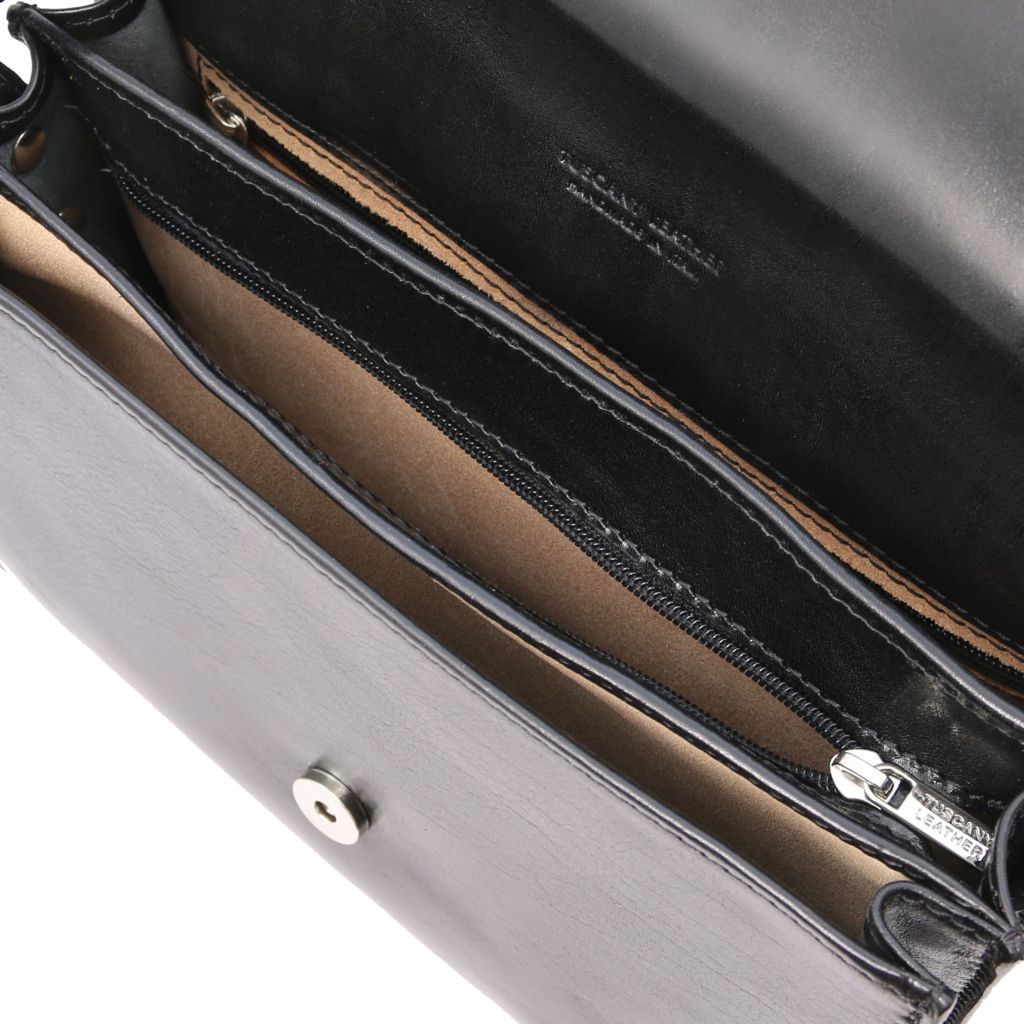 Tuscany Leather Greta Axelväska #Färg_Svart