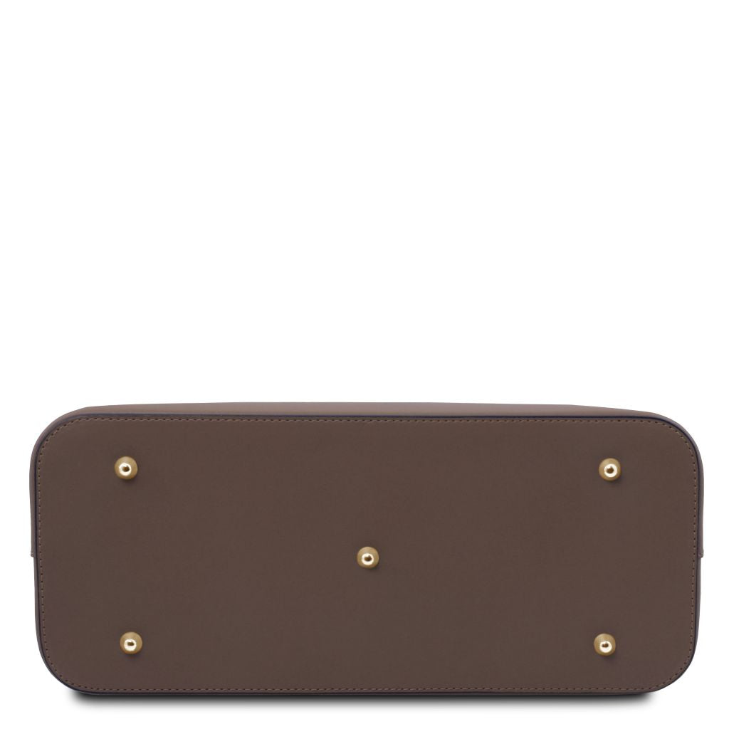 Tuscany Leather Olimpia Handväska #Färg_Mörk Taupe