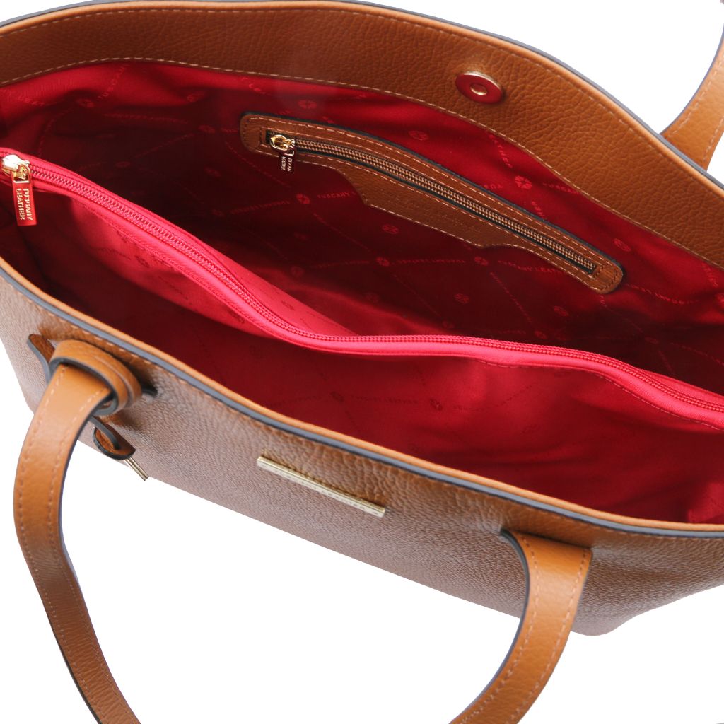 Tuscany Leather TL Bag Handväska #Färg_Cognac