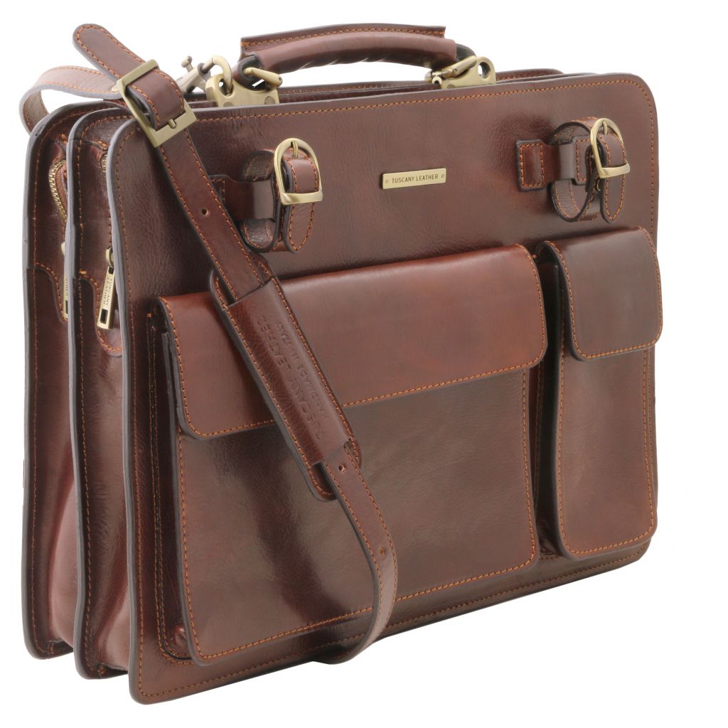 Tuscany Leather Venezia Portfölj #Färg_Brun