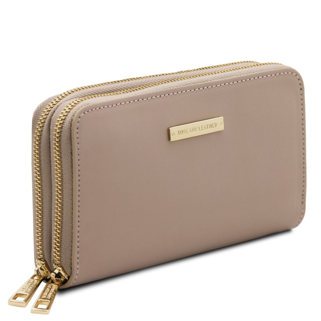 Tuscany Leather Gaia Plånbok #Färg_Ljus Taupe