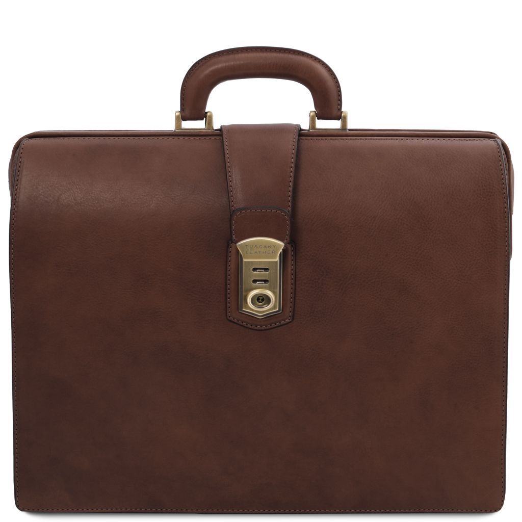 Tuscany Leather Canova Datorväska #Färg_Mörkbrun