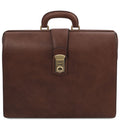 Tuscany Leather Canova Datorväska #Färg_Mörkbrun