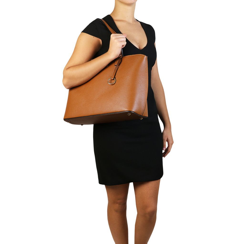 Tuscany Leather TL Bag Handväska #Färg_Ljus Taupe