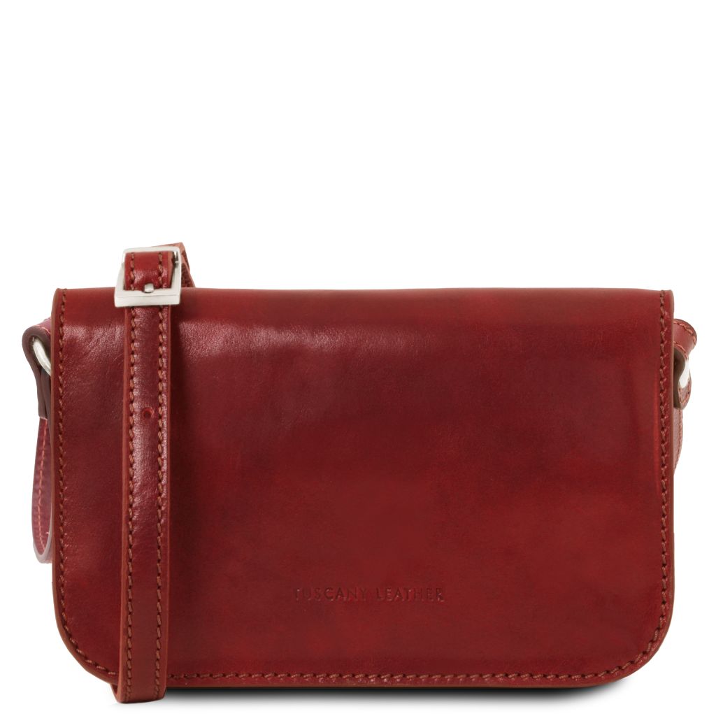 Tuscany Leather Carmen Axelremsväska #Färg_Röd
