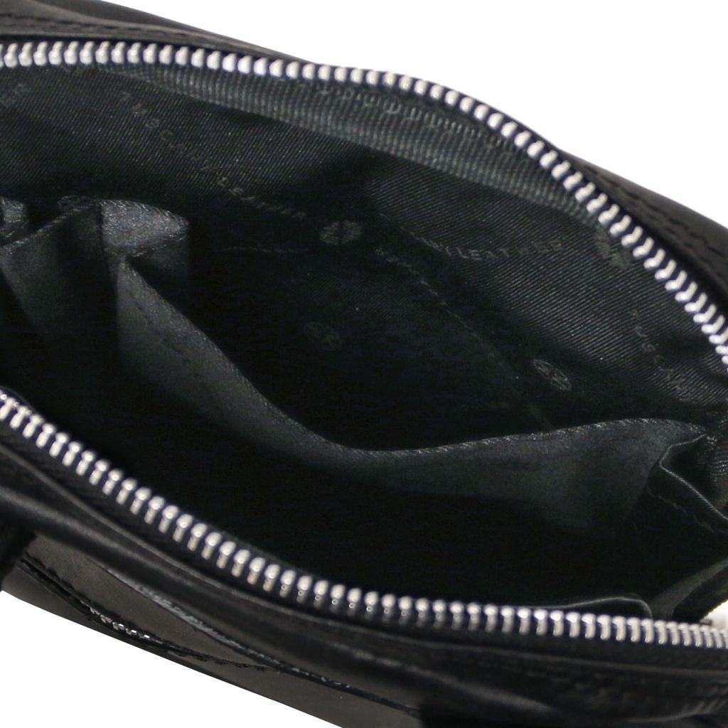 Tuscany Leather Mark Axelremsväska #Färg_Svart