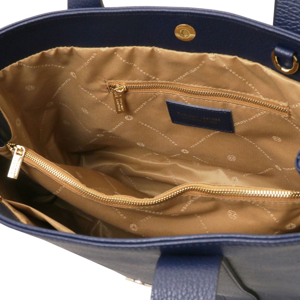 Tuscany Leather Callie Handväska #Färg_Mörkblå
