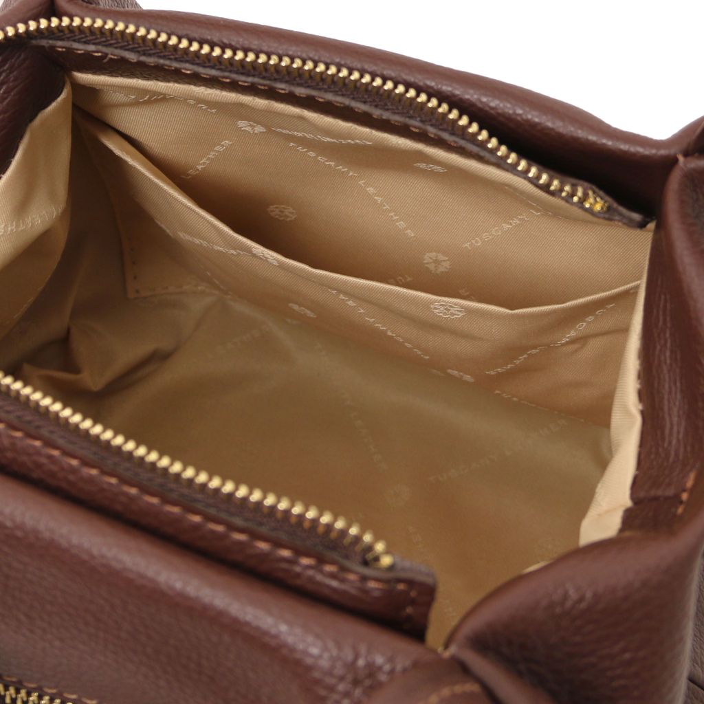 Tuscany Leather Nora Handväska #Färg_Kaffe
