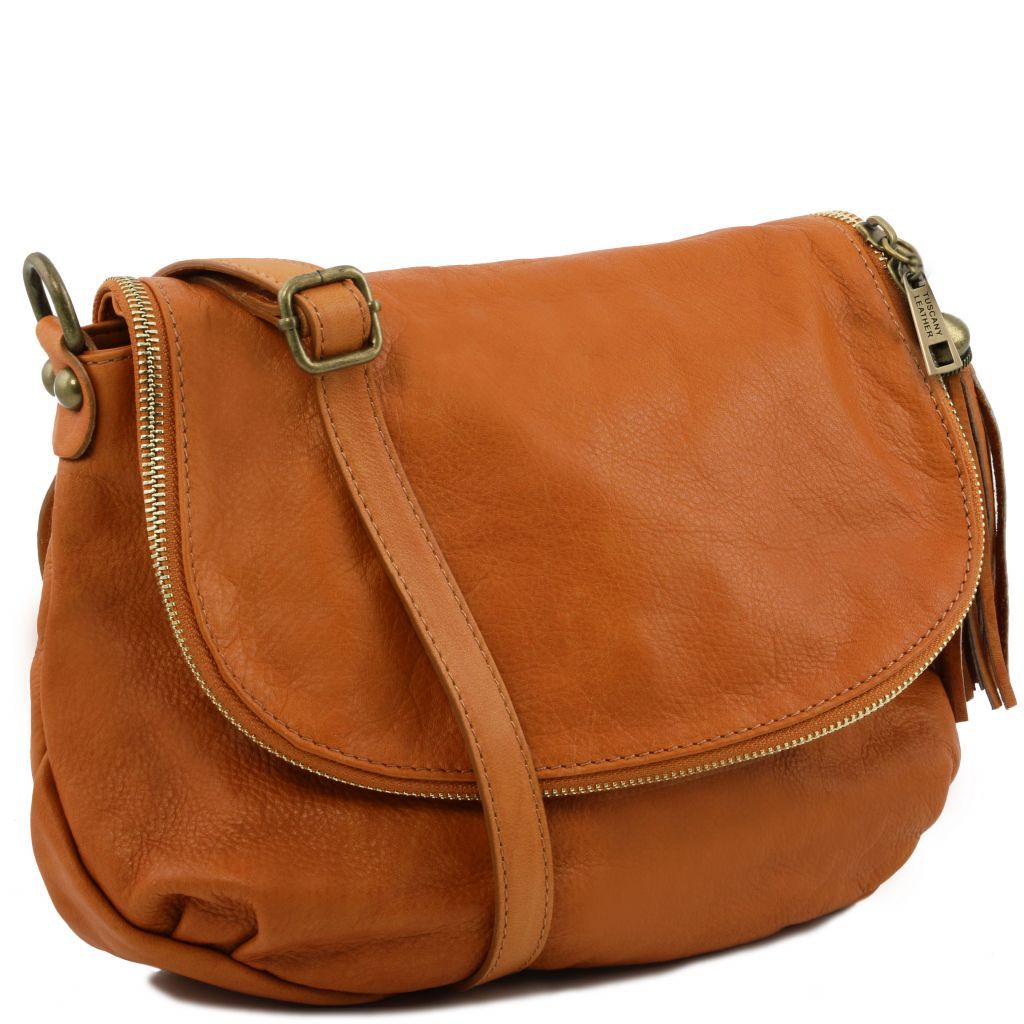 Tuscany Leather TL Bag Axelväska #Färg_Cognac