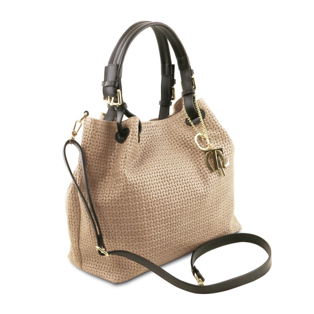 Tuscany Leather TL KeyLuck Handväska #Färg_Beige
