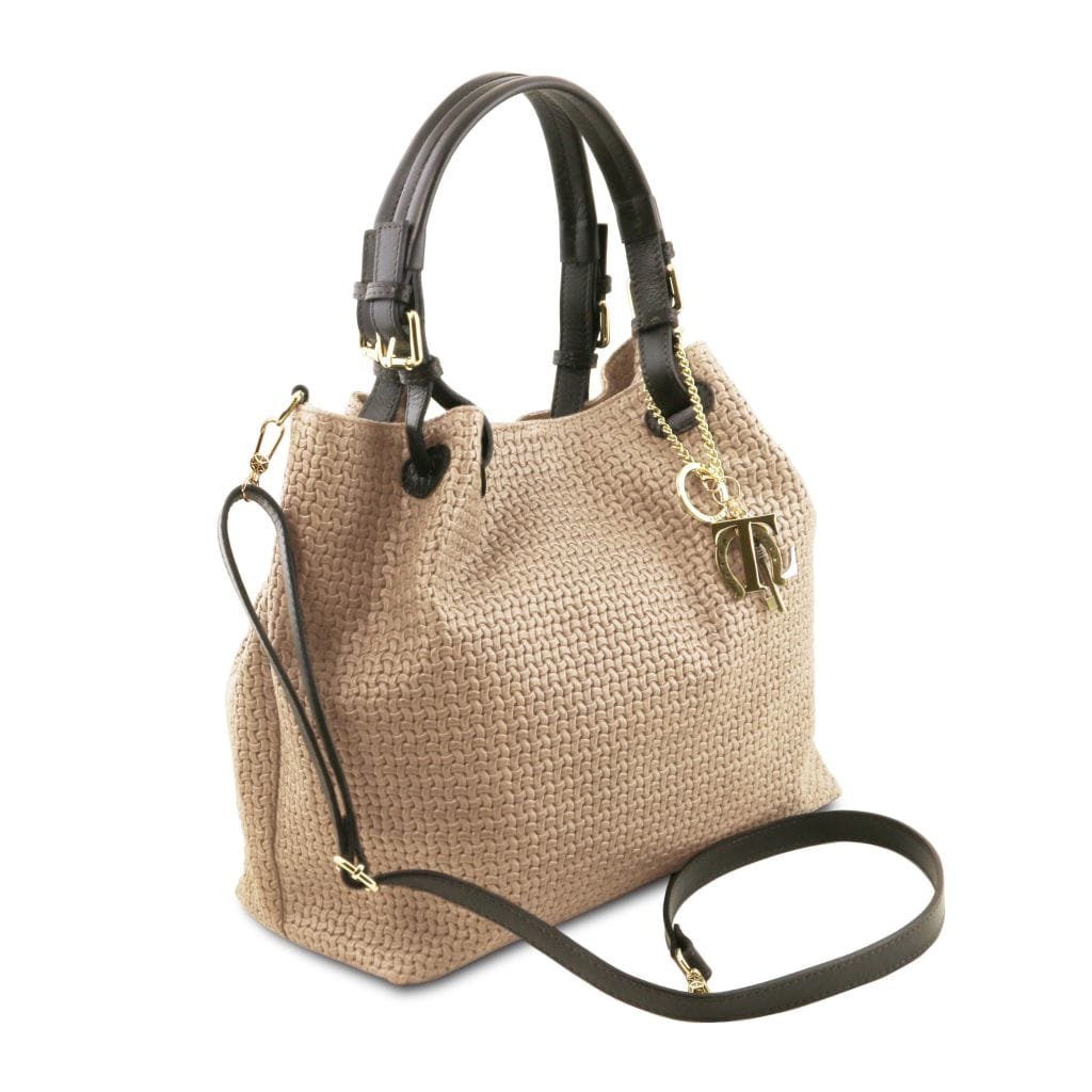 Tuscany Leather TL KeyLuck Handväska #Färg_Beige