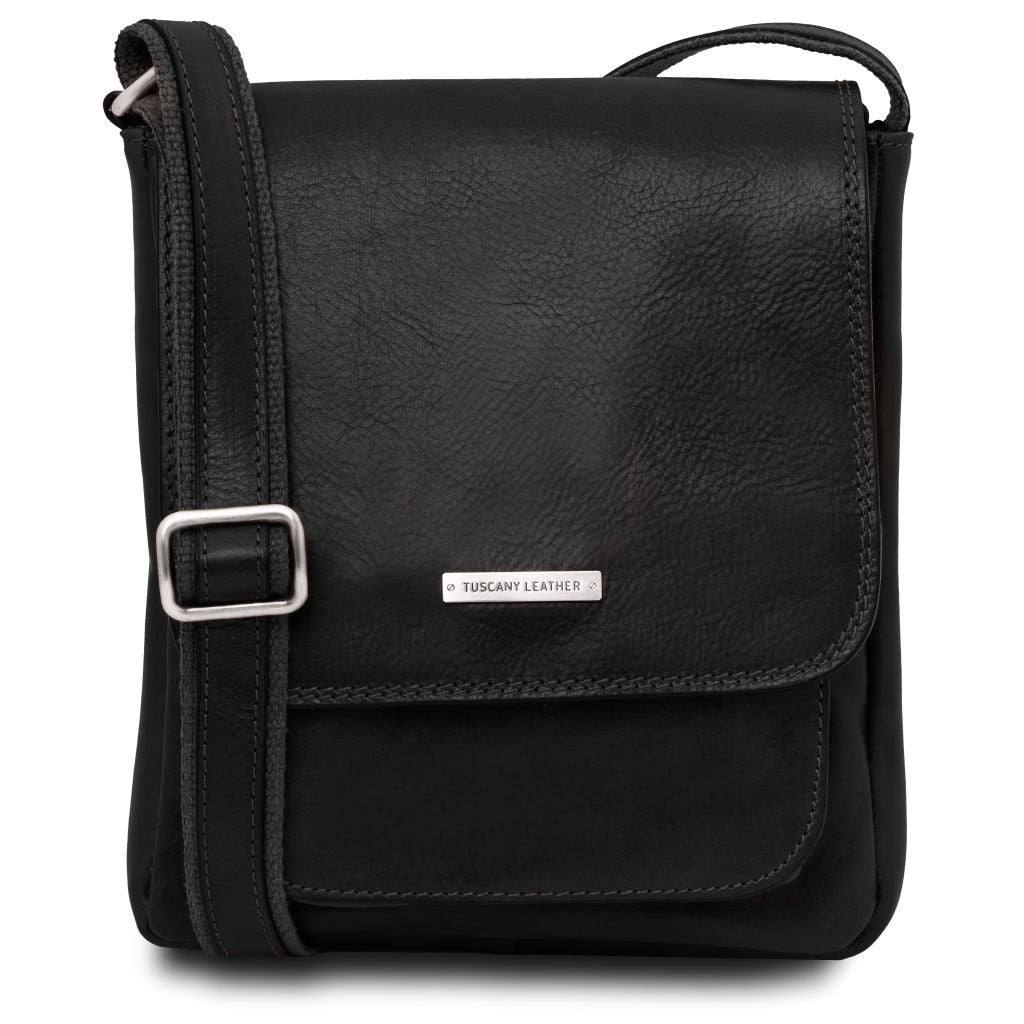 Tuscany Leather Jimmy Axelremsväska #Färg_Svart