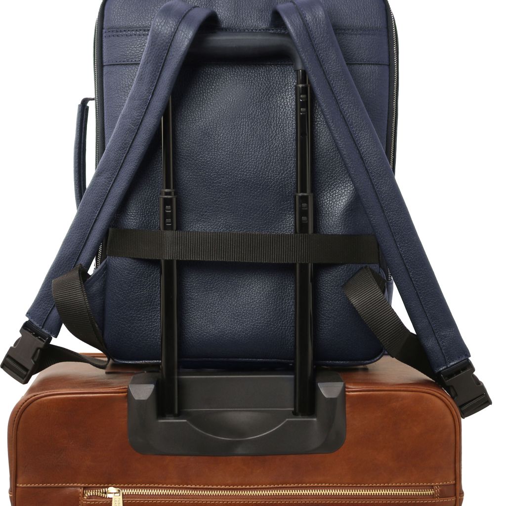 Tuscany Leather Brooklyn Datorryggsäck #Färg_Mörkblå