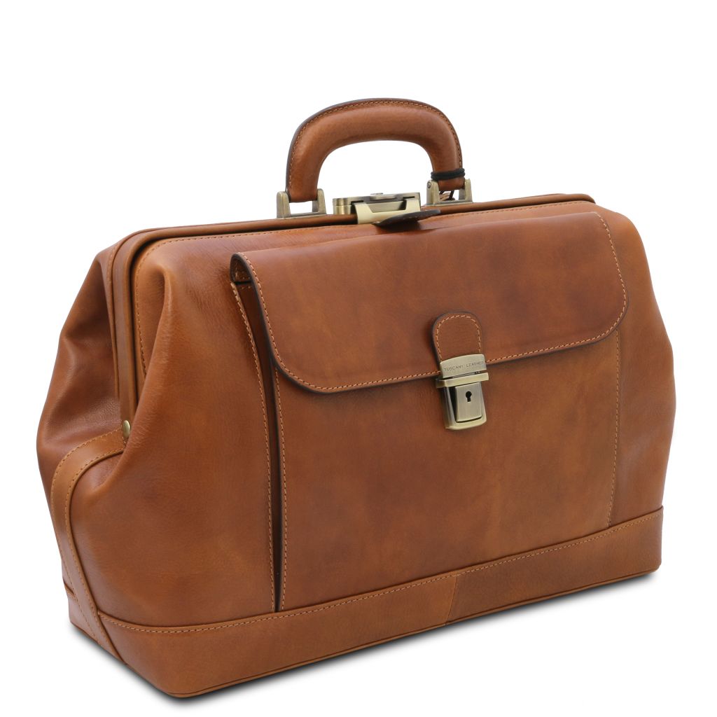 Tuscany Leather Leonardo Doktorsväska #Färg_Cognac
