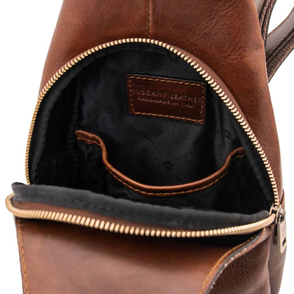 Tuscany Leather Kevin Slingväska #Färg_Brun